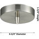 Bridal Veil 1 Light 5 inch Satin Nickel Mini Pendant Ceiling Light in Clear