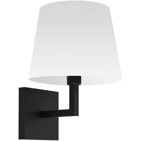 Whitney 1 Light 8.5 inch Matte Black with White Decorative Wall Sconce Wall Light
