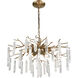 Kvist 6 Light 22 inch Cafe Bronze with Clear Chandelier Ceiling Light