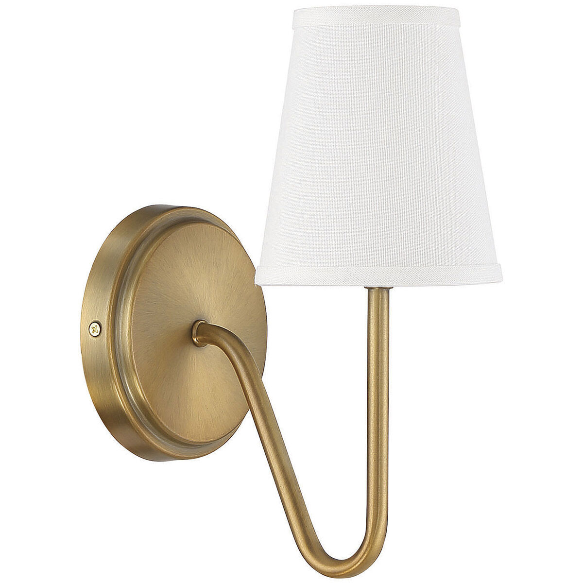 Modern 1 Light 4.75 inch Natural Brass Wall Sconce Wall Light