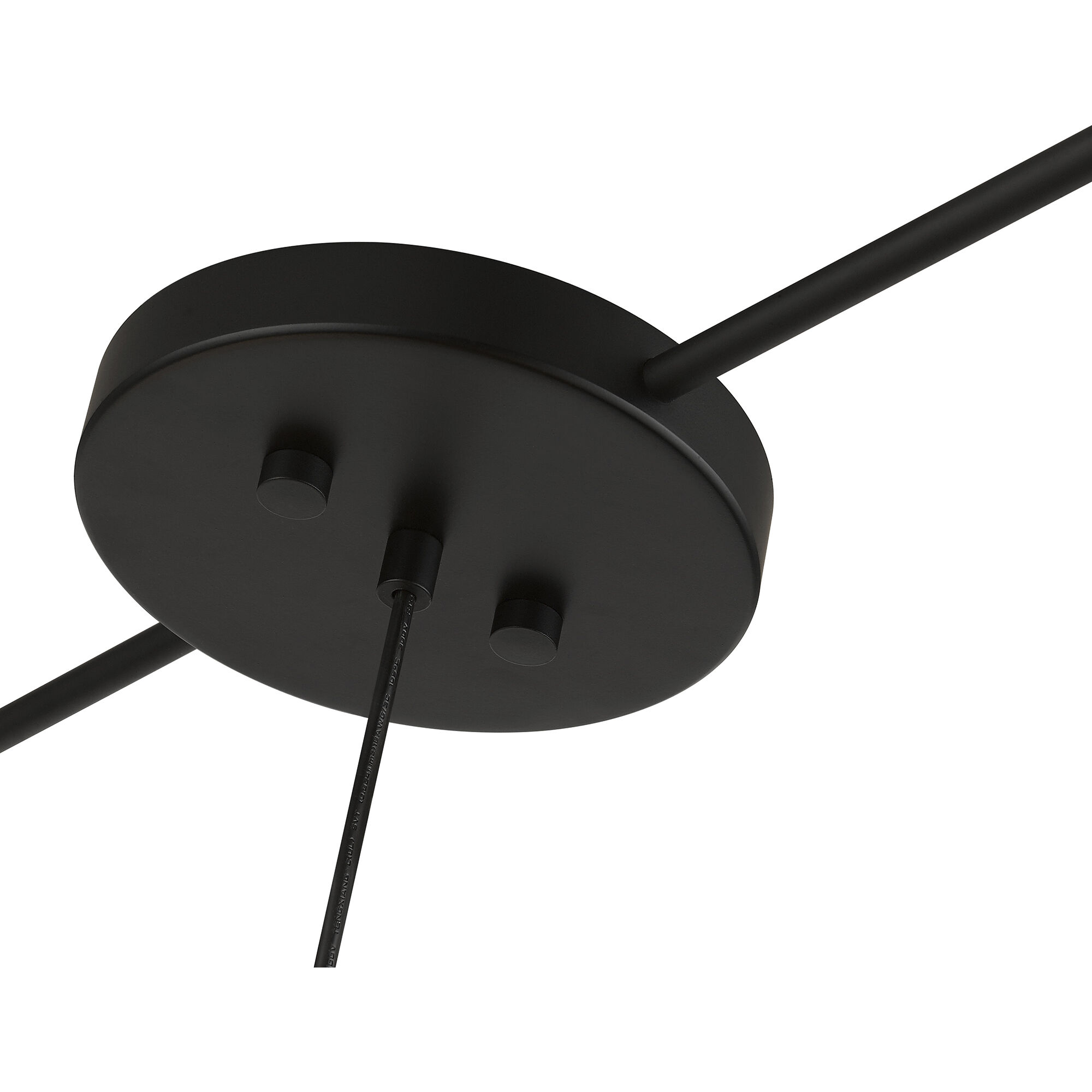 Sentosa 3 Light 49 inch Black Linear Chandelier Ceiling Light, Large