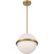 Vanderlane LED 11.75 inch Legacy Brass Pendant Ceiling Light