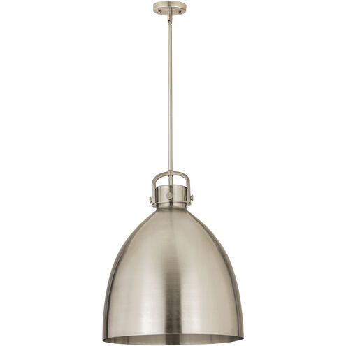 Newton Bell 1 Light 18 inch Satin Nickel Pendant Ceiling Light