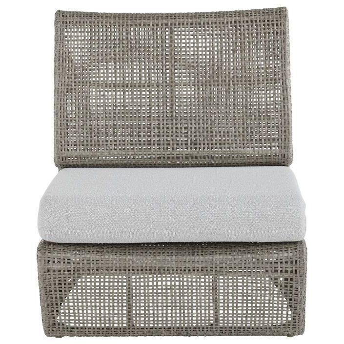 Dupont Porpoise and Weathered Gray Outdoor Chair