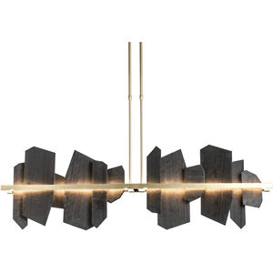 Ardesia LED 51.9 inch Modern Brass Linear Pendant Ceiling Light