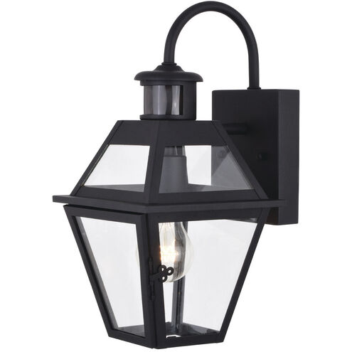 Nottingham Textured Black Outdoor Motion Sensor in 1