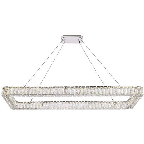 Monroe 1 Light 50 inch Chrome Pendant Ceiling Light