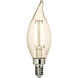 Branded Lamps LED F - Flame Tip C - E12 Candelabra 2.50 watt 120 3000K Light Bulb