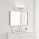 Windom 3 Light 18 inch Chrome Wall Bath Fixture Wall Light