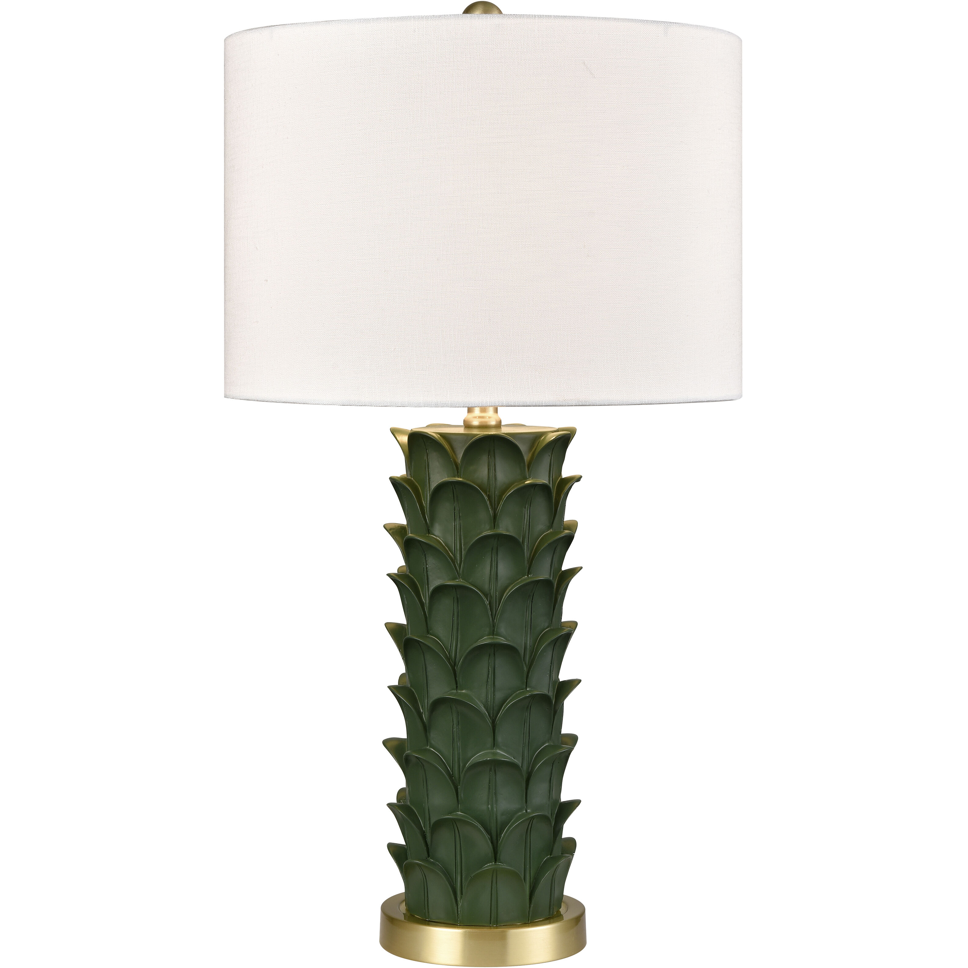 Beckwith 27 inch 150 watt Dark Green Table Lamp Portable Light