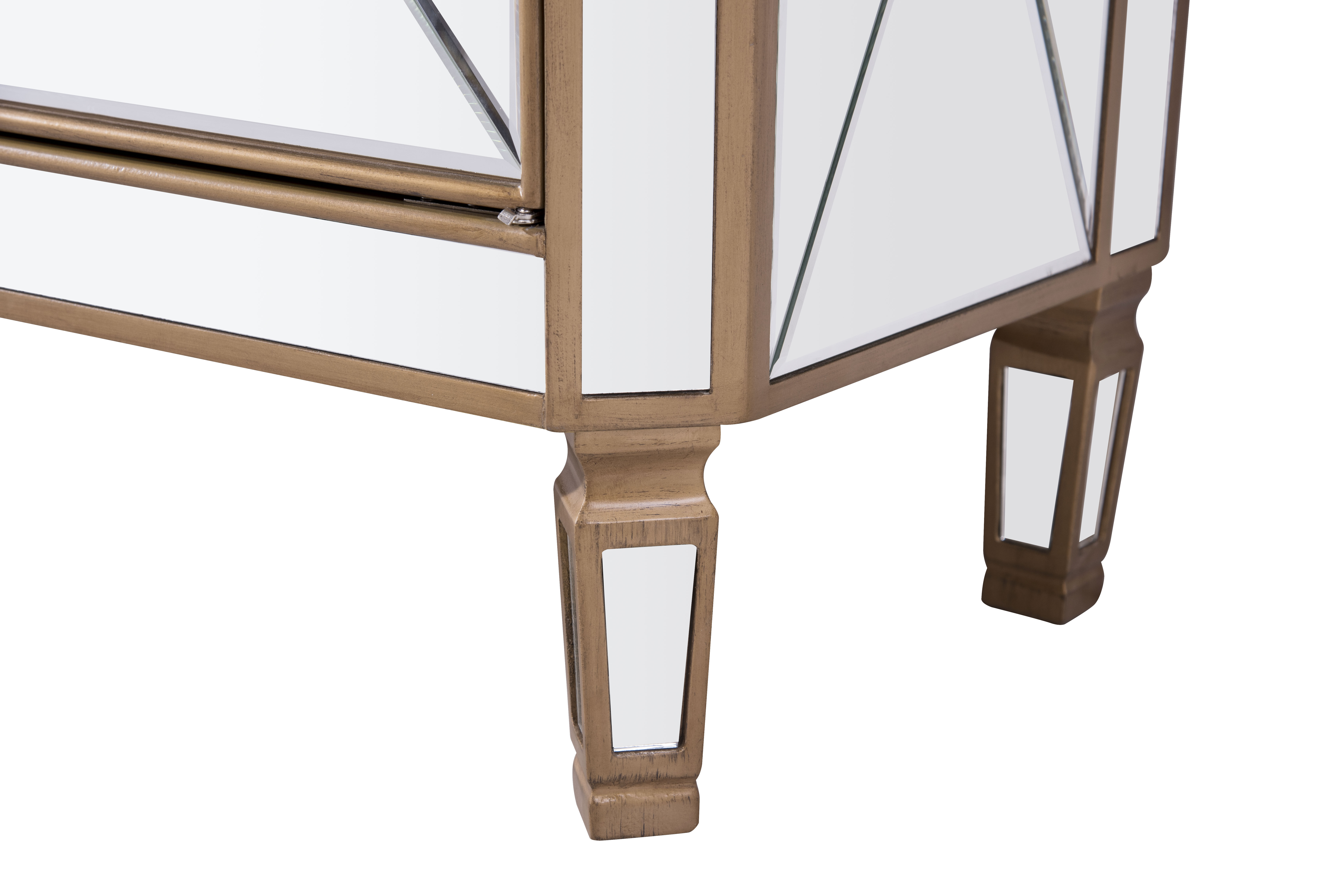 Contempo Gold Paint Cabinet