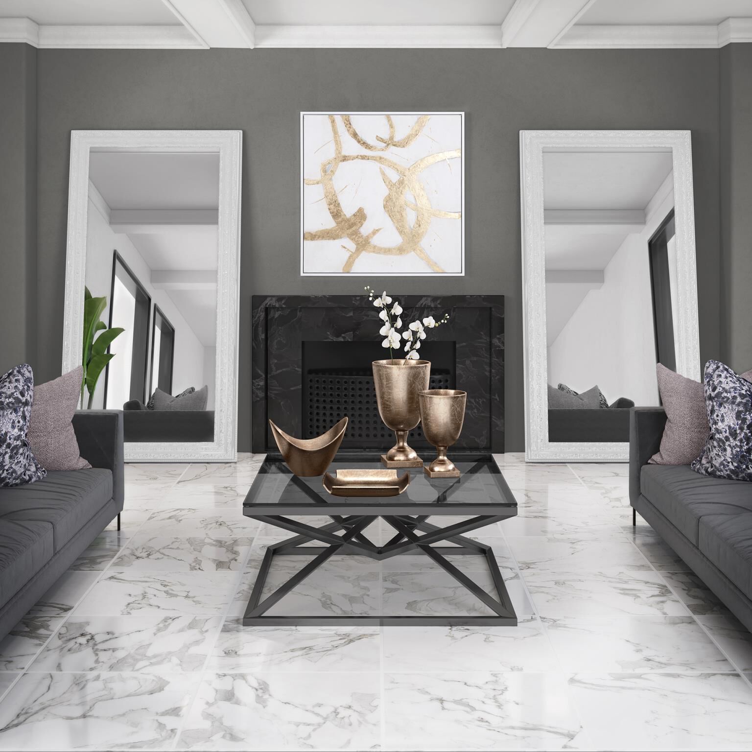 Ballare 40 X 40 inch Hand Painted Wall Art