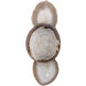 Trinity 1 Light 7 inch Pale Lavender Agate & Antique Brass Wall Sconce Wall Light