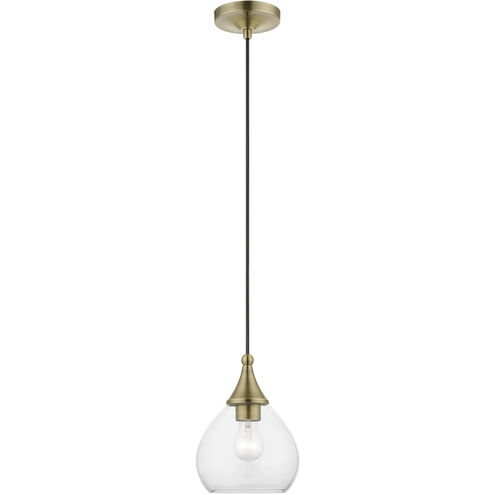 Catania 1 Light 7 inch Antique Brass Mini Pendant Ceiling Light