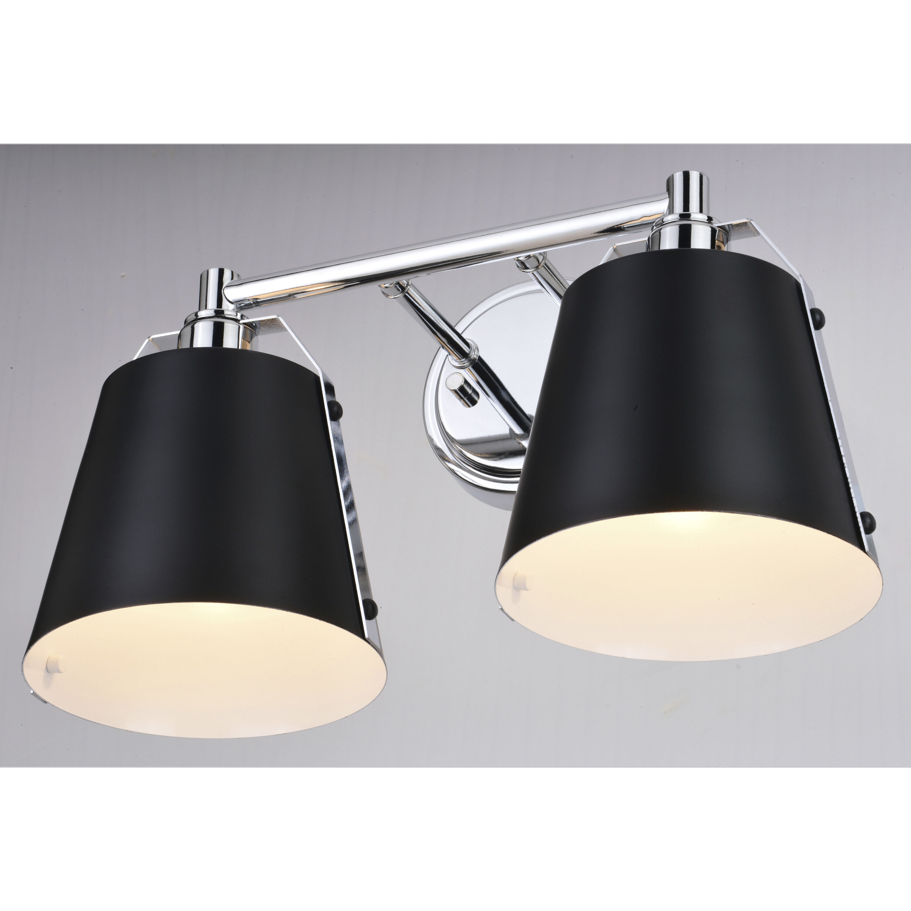 Barrington LED 16 inch Matte Black and Chrome Bathroom Light Wall Light in 2