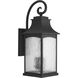 Corrina 3 Light 24 inch Textured Black Outdoor Wall Lantern, Large