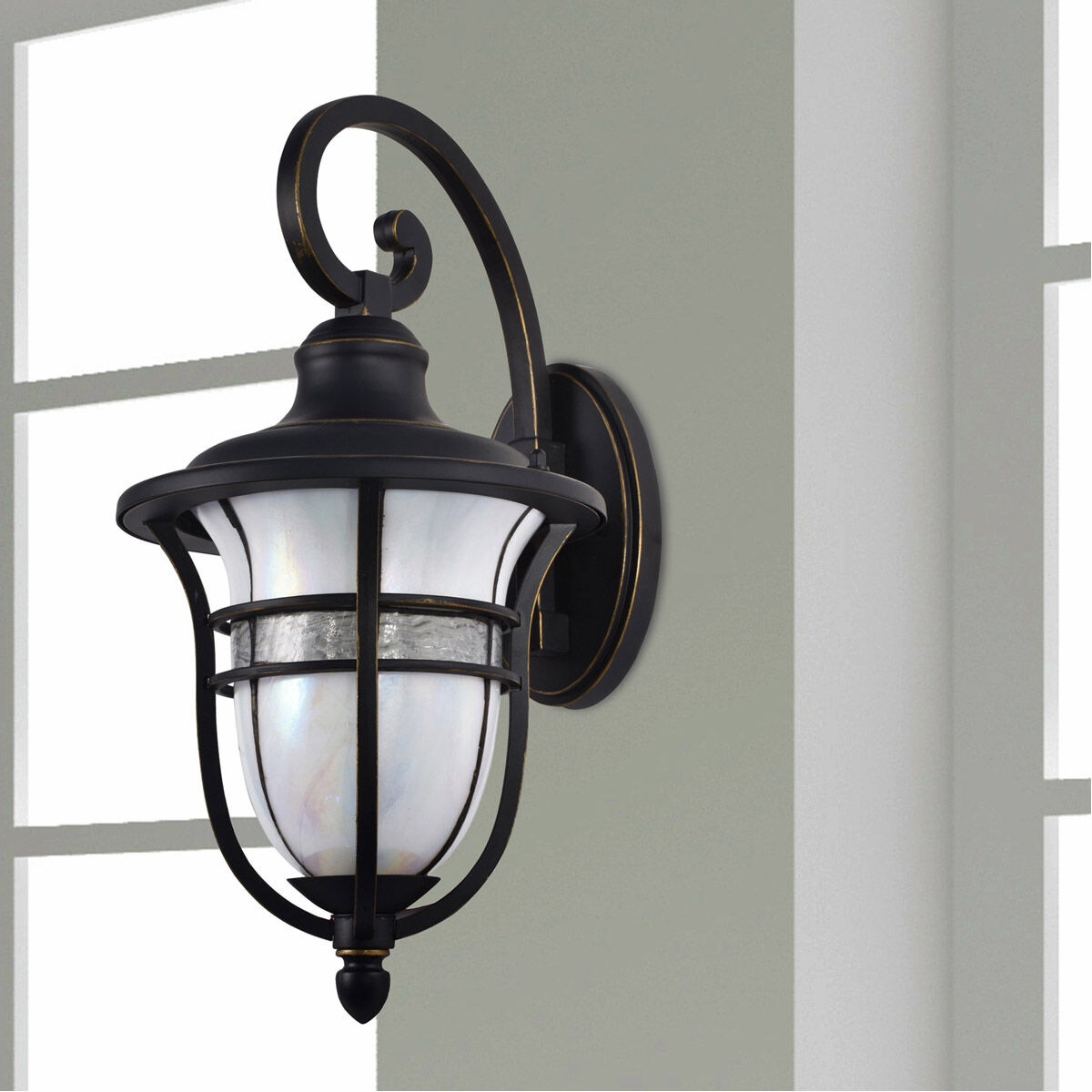 Evelyn 1 Light 9 inch Golden Black Wall Sconce Wall Light