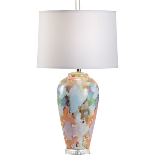 Laura Park Designs 31 inch 100 watt Multi Color Decal Table Lamp Portable Light