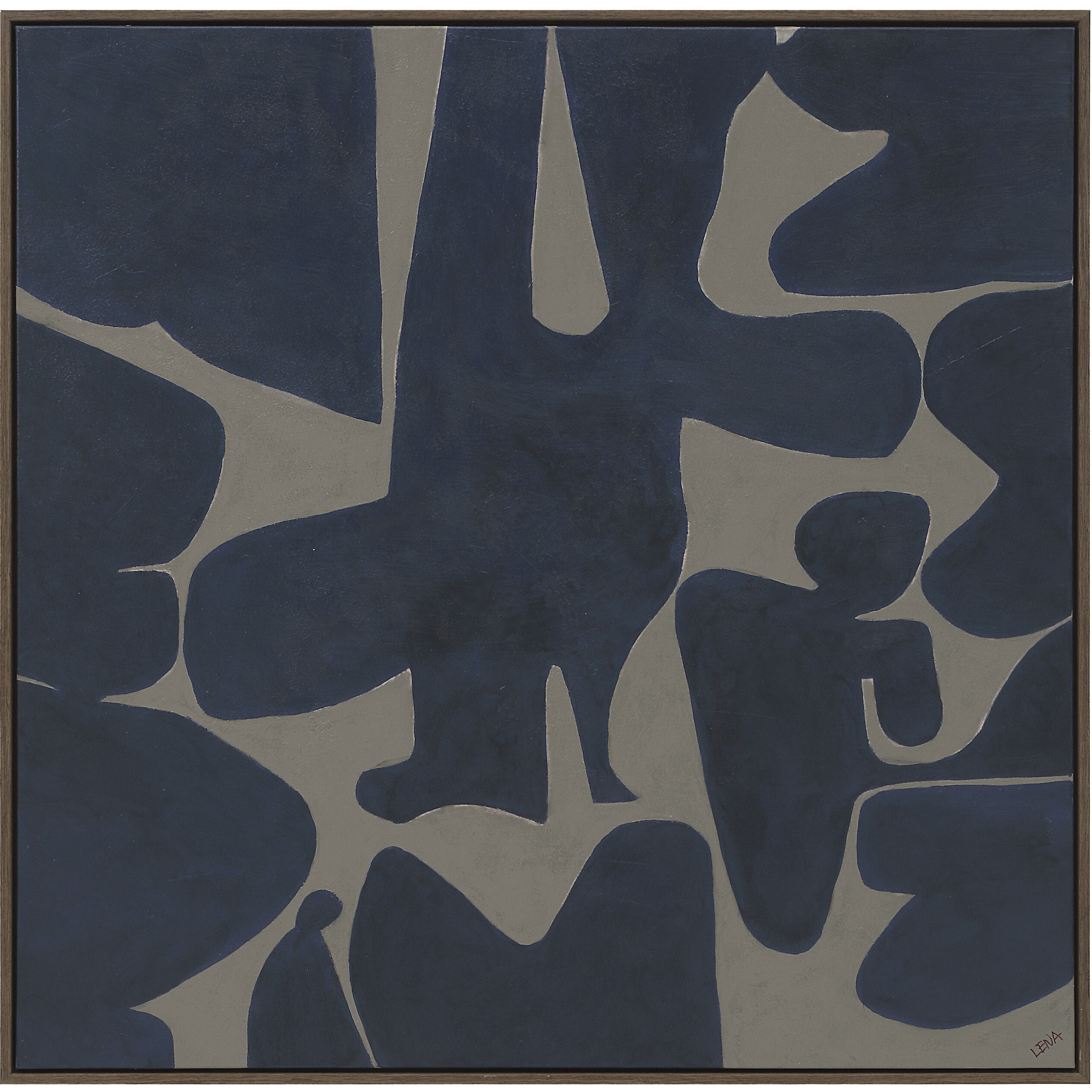 Valerio Multicolor and Black Oak Canvas Art