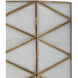 Polyhedron 1 Light 12 inch Brass Wall Sconce Wall Light