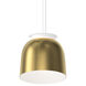 Belle Flare 1 Light 19 inch Brass Pendant Ceiling Light