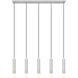 Stari Linear Chandelier Ceiling Light in Brushed Nickel
