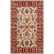 Caesar 36 X 24 inch Dark Red/Teal/Khaki/Mustard/Burnt Orange Rugs, Rectangle