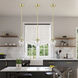 Willow 1 Light 6 inch Satin Brass Single Pendant Ceiling Light, Single
