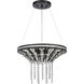 Fantania 4 Light 18 inch Matte Black Chandelier Ceiling Light