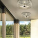 Seabrooke 2 Light 6.63 inch Natural Black Outdoor Ceiling