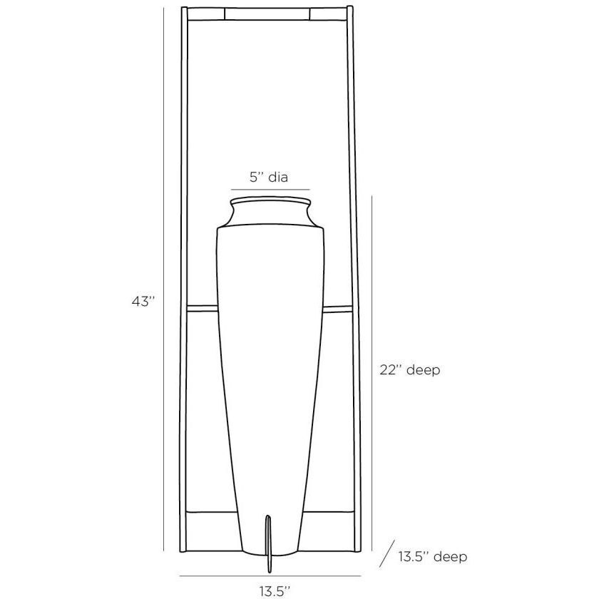 Foundry Aged Bronze Floor Urn