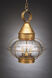 Onion 2 Light 15 inch Verdi Gris Hanging Lantern Ceiling Light in Clear Glass, Candelabra