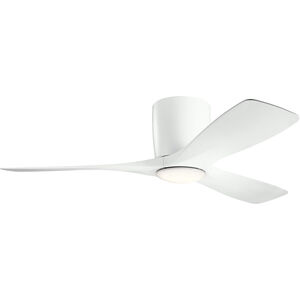 Volos 48 inch Matte White Ceiling Fan