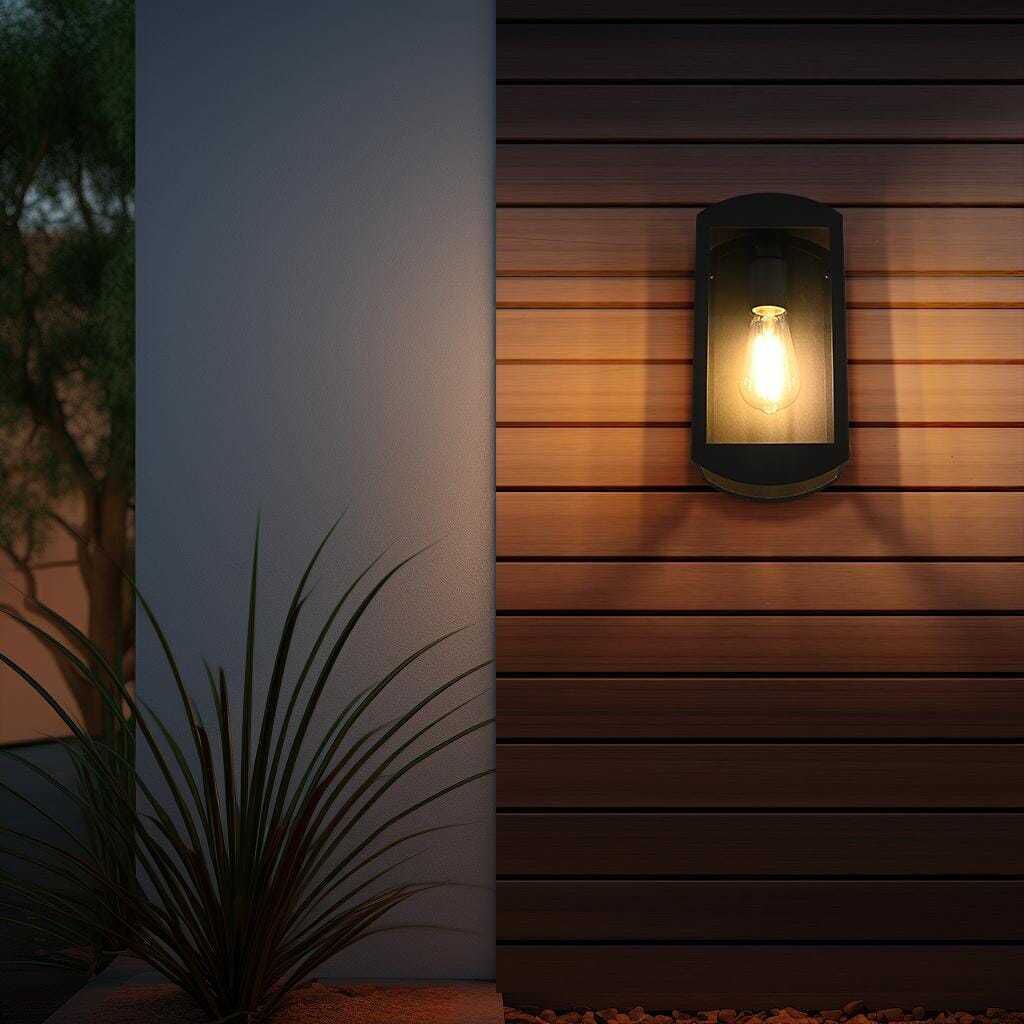Miles 1 Light 12 inch Black Outdoor Wall Sconce