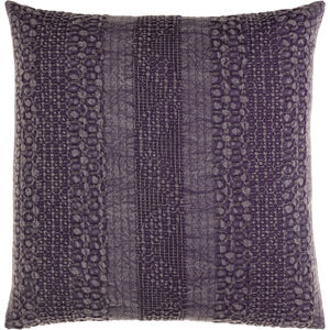 Washed Waffle 20 inch Medium Purple Pillow Kit in 20 x 20, Square