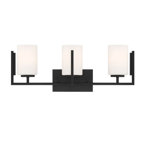 Cambria 3 Light 24 inch Matte Black Vanity Light Wall Light