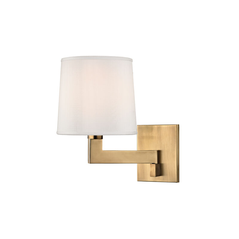 Fairport 1 Light 7.5 inch Aged Brass Wall Sconce Wall Light