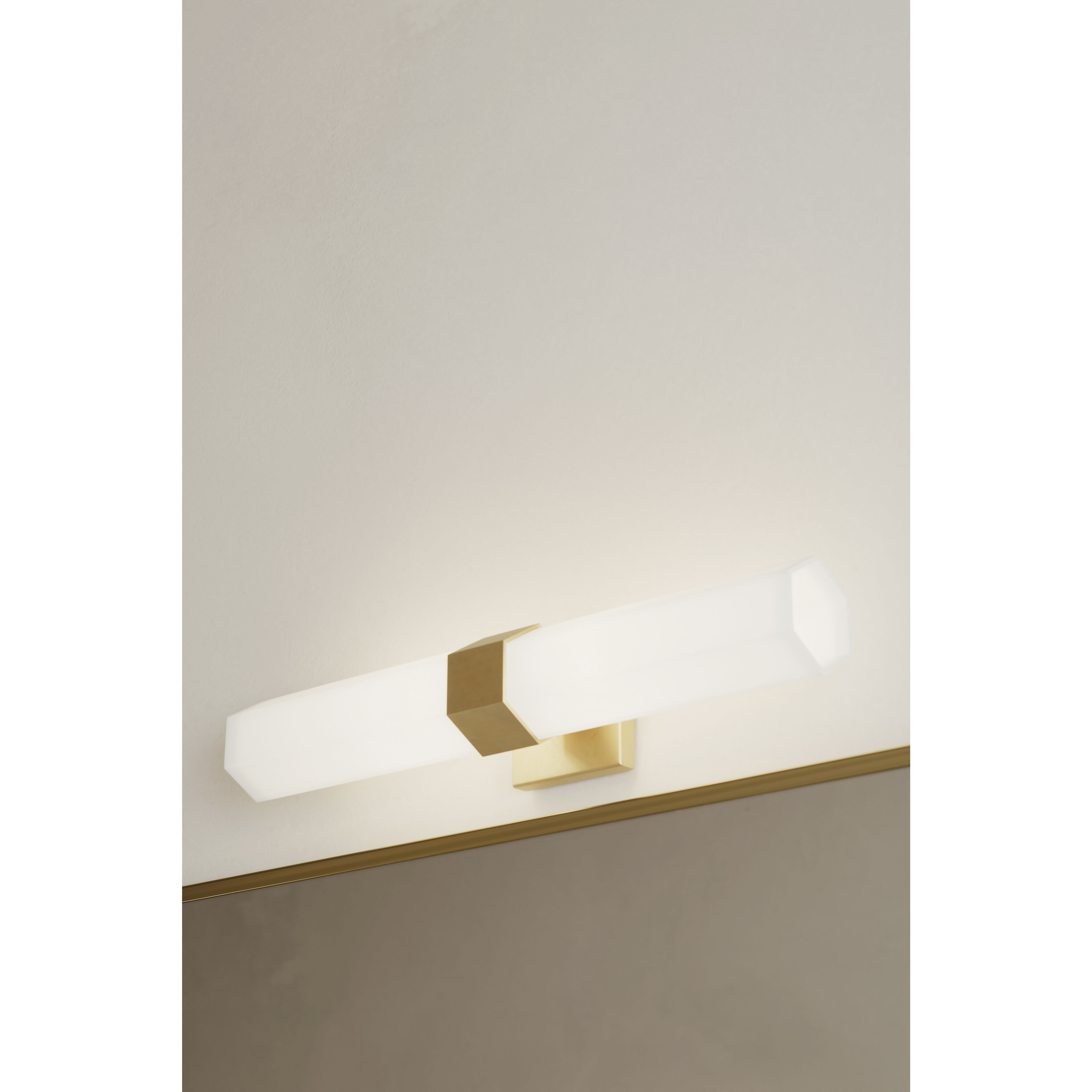 Delgada 2 Light 4.75 inch Legacy Brass Bath Bar Wall Light