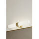Delgada 2 Light 4.75 inch Legacy Brass Bath Bar Wall Light