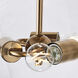 Dover 2 Light 14 inch Vintage Brass Flush Ceiling Light