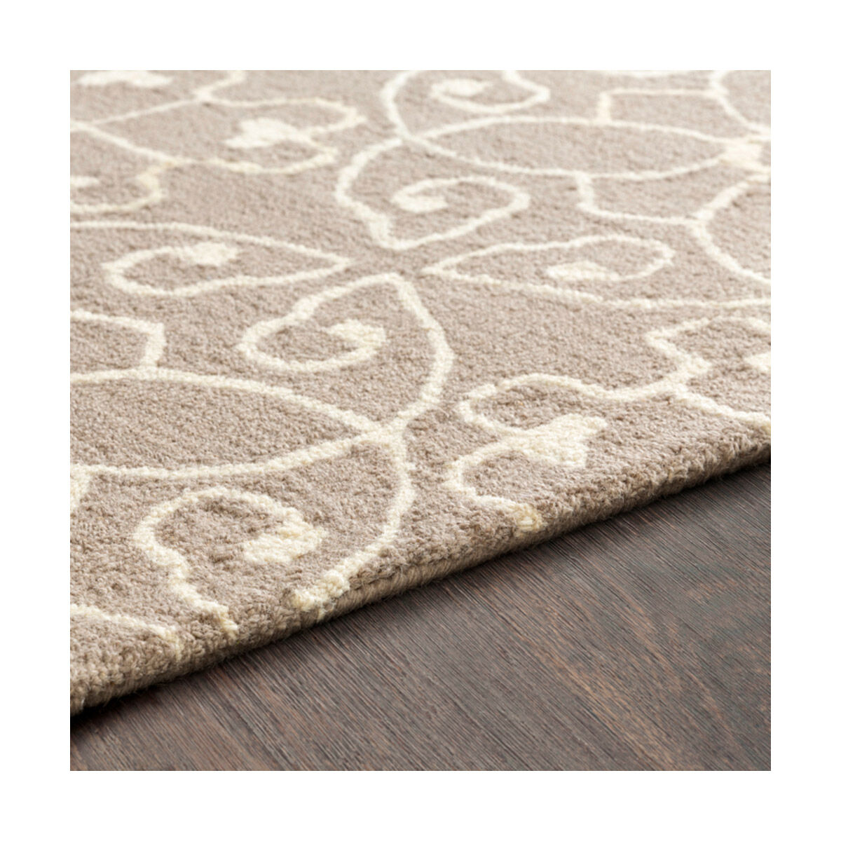 Scott 96 X 29 inch Taupe/Cream Rugs, Rectangle