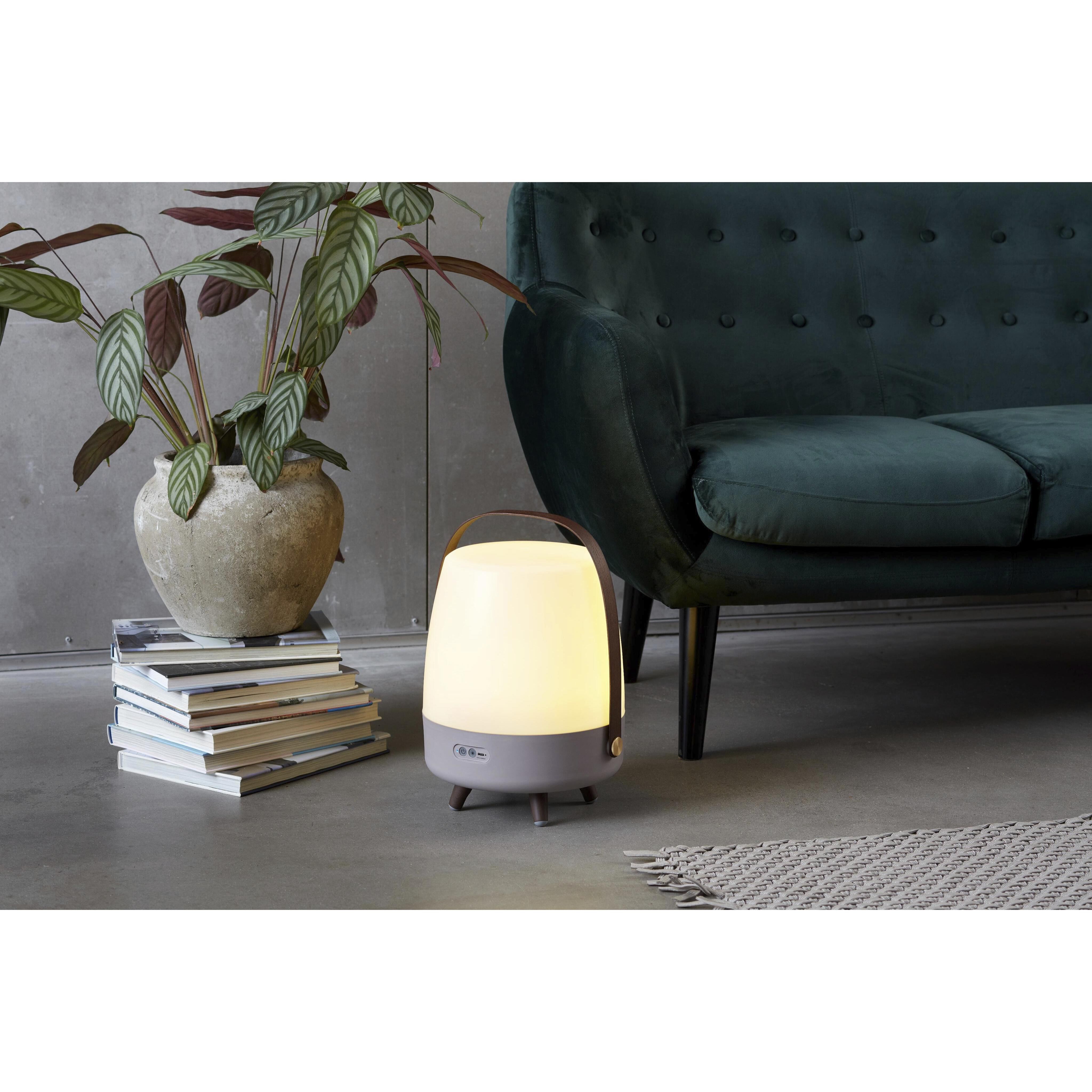 Lite Up Play 15.75 X 11.4 inch Earth Light Brown Taupe Portable Speaker Lamp in Earth Light Brown/Taupe, Kooduu