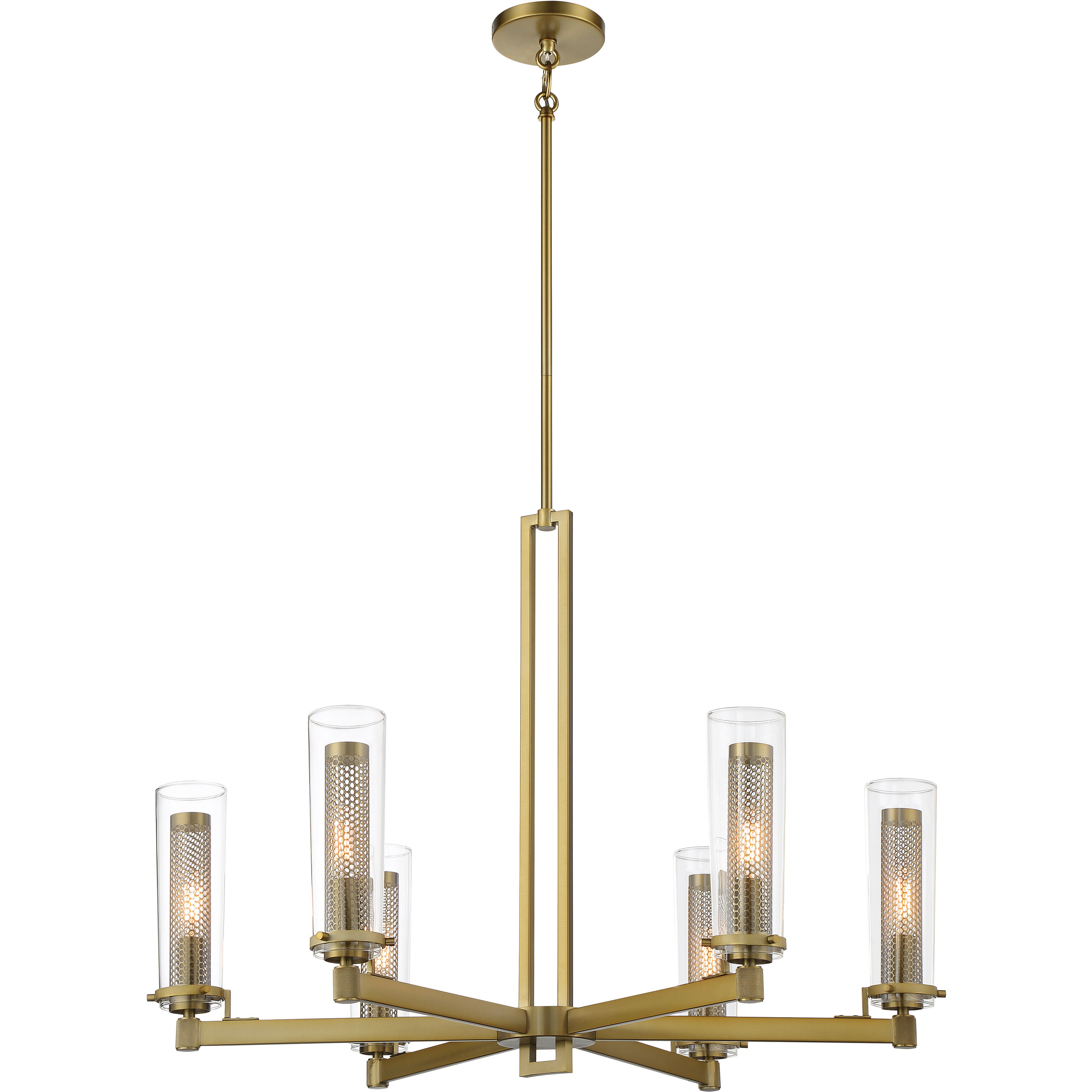 Emmerham 6 Light 32 inch Soft Brass Chandelier Ceiling Light
