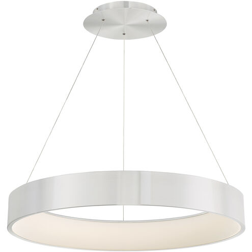 Corso LED 31.5 inch Brushed Aluminum Pendant Ceiling Light, dweLED