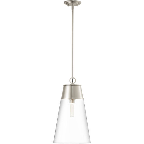 Wentworth 1 Light 11.5 inch Brushed Nickel Pendant Ceiling Light
