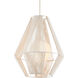 Fraxel 1 Light 17 inch Vanilla Pendant Ceiling Light