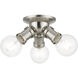 Lansdale 3 Light 7 inch Brushed Nickel Flush Mount Ceiling Light