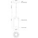 Verona LED 3.88 inch Brushed Nickel Pendant Ceiling Light