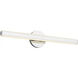 Drew & Jonathan Colt 1 Light 24 inch Chrome Bath Vanity Wall Light