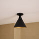 Archer 1 Light 9.5 inch Matte Black Flush Mount Ceiling Light